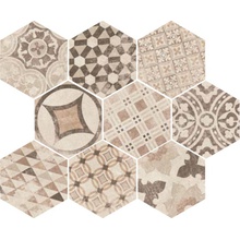 Equipe Hexatile 22098 Cement Garden Sand porcelain tile 17,5x20 cm, Spain, stone  - photo 1 - photo 1