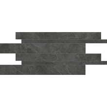 Ergon Cornerstone С000413039 E2SN_30X60Mos.Lis.SlateBlackRetl Mosaik 30x60 cm, Italien, schiefer (andesit) - Foto 1 - Foto 1