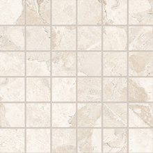 Ergon Matera Stone С000617212 EN9X_30X30MateraStoneMosaico5X5WhiteSilktech Mosaic 30x30 cm, Italy, other types of stone - photo 1 - photo 1