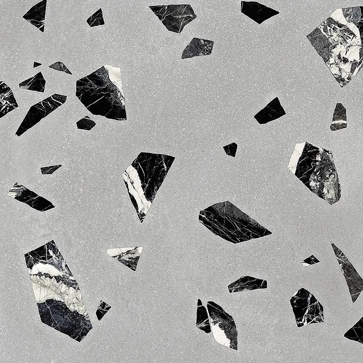 Ergon Medley С000467186 EH8R_Grey Rock Nat. Rett. 60*60 porcelain tile 60x60 cm, Italy, terrazzo - photo 1 Ergon Medley С000467186 EH8R_Grey Rock Nat. Rett. 60*60 porcelain tile 60x60 cm, Italy, terrazzo - photo 1