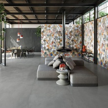 Ergon Pigmento 30x60, ongeglazuurd keramisch graniet, Italië, beton - interieurfoto 1 - foto 3