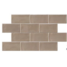 Ergon Tr3Nd E40E Majolica Shiny Taupe granitkeramik 12,5x25 cm, Italien, sten  - foto 1 - foto 1