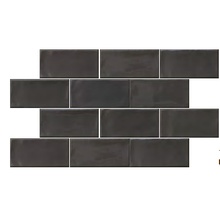 Ergon Tr3Nd E40G Majolica Shiny Black granitkeramik 12,5x25 cm, Italien, sten  - foto 1 - foto 1