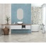 Ermes Soho 45x45 см, glazed porcelain stoneware, Italy, concrete - interior photo 1