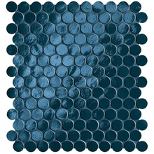 FAP Glim С000593859 fROH_GlimBluNavyRoundMosaicoBrillante Mosaico 29,5x32,5 cm, Itália - foto 1 - foto 1