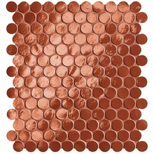 FAP Glim С000593864 fRON_GlimRossoCuoreRoundMosaicoBrillante Mosaico 29,5x32,5 cm, Itália - foto 1 - foto 1