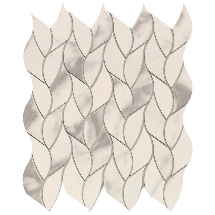 FAP Roma Gold С000553071 fQMR_RomaGoldCarraraSuperioreLeavesMosaico Mosaico 25,9x30,9 cm, Italia, marmo di carrara - foto 1 FAP Roma Gold С000553071 fQMR_RomaGoldCarraraSuperioreLeavesMosaico Mosaico 25,9x30,9 cm, Italia, marmo di carrara - foto 1