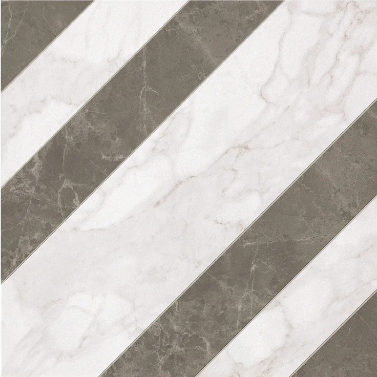 FAP Roma С000311215 fLZH_RomaRigheCalacattaImperialeMatt Mosaic 60x60 cm, Italy, calacatta - photo 1 FAP Roma С000311215 fLZH_RomaRigheCalacattaImperialeMatt Mosaic 60x60 cm, Italy, calacatta - photo 1