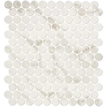 FAP Roma С000311091 fLTO_RomaCalacattaRoundMosaico Mosaïque 29,5x32,5 cm, Italie, calacatta - photo 1 - photo 1