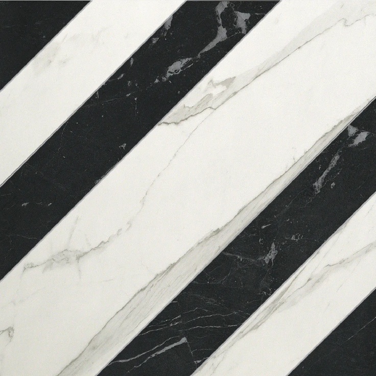 FAP Roma С000311213 fLZJ_RomaRigheStatuarioGrafiteMatt Mosaic 60x60 cm, Italy, other types of marble - photo 1 FAP Roma С000311213 fLZJ_RomaRigheStatuarioGrafiteMatt Mosaic 60x60 cm, Italy, other types of marble - photo 1