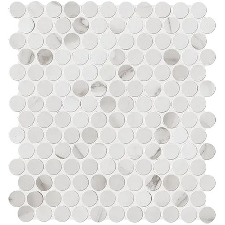 FAP Roma С000311095 fLTS_RomaStatuarioRoundMosaico Mosaic 29,5x32,5 cm, Italy, statuario - photo 1 FAP Roma С000311095 fLTS_RomaStatuarioRoundMosaico Mosaic 29,5x32,5 cm, Italy, statuario - photo 1