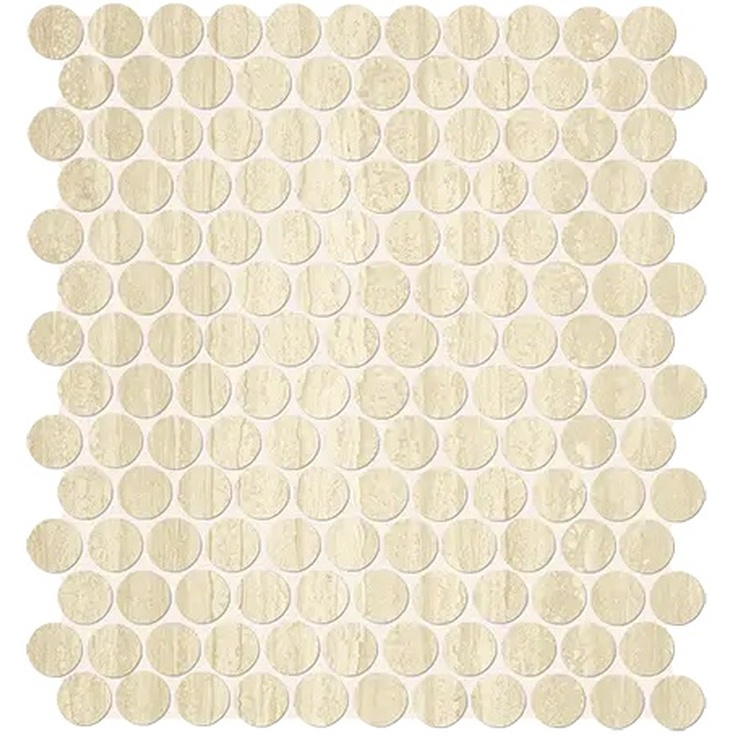 FAP Roma С000311096 fLTT_RomaTravertinoMosaicoRound Mosaic 29,5x32,5 cm, Italy, travertine - photo 1 FAP Roma С000311096 fLTT_RomaTravertinoMosaicoRound Mosaic 29,5x32,5 cm, Italy, travertine - photo 1