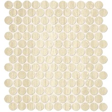 FAP Roma С000311096 fLTT_RomaTravertinoMosaicoRound Mosaïque 29,5x32,5 cm, Italie, travertin - photo 1 - photo 1