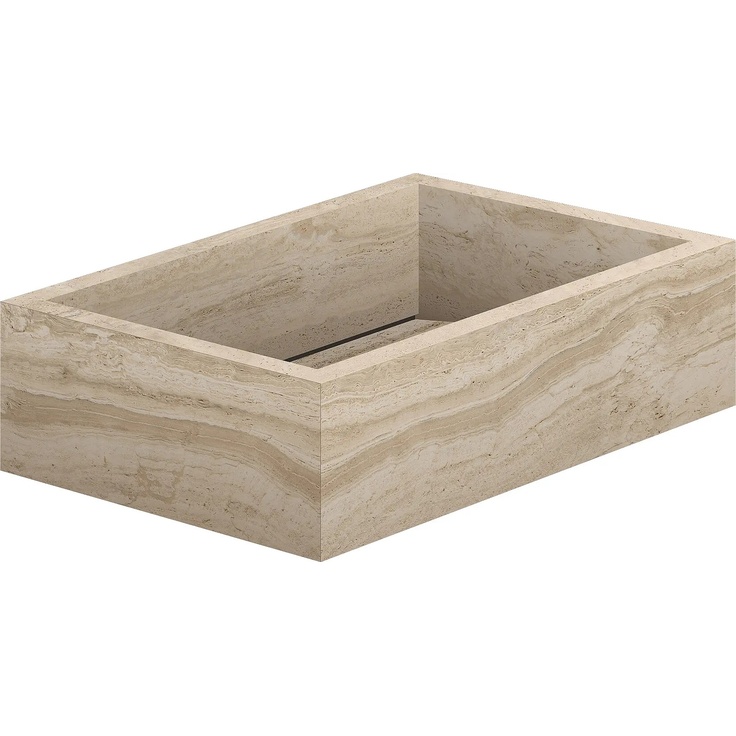Flaviker Navona 000 58BD Honey Vein Ret Vasca Lavabo da appoggio degradè Special Element 40x60x20 cm, Italy, travertine - photo 1 Flaviker Navona 000 58BD Honey Vein Ret Vasca Lavabo da appoggio degradè Special Element 40x60x20 cm, Italy, travertine - photo 1