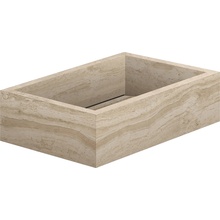 Flaviker Navona С000549980 000 58BD_Navona Honey Vein Ret Vasca Lavabo da appoggio degradè Elemento especial 40x60x20 cm, Italia, travertino - foto 1 - foto 1