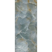 Fondovalle Infinito 2.0 INF2899 Onyx blue Crystal Polished porcelain tile 120x278 cm, Italy, onyx look - photo 1 - photo 1