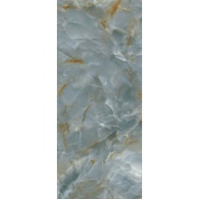 Fondovalle Infinito 2.0 INF3071 Onyx Blue Crystal Polished porcelain tile 60x120 cm, Italy, onyx look - photo 1 - photo 1