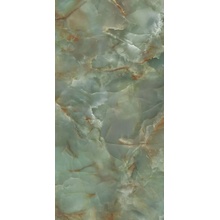 Fondovalle Infinito 2.0 INF3847 Onyx Green Crystal Polished 6mm porcelain tile 120x278 cm, Italy, marble look - photo 1 - photo 1