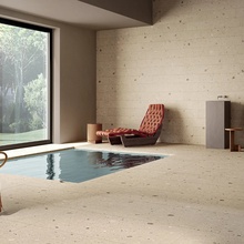 Fondovalle Keynote 40x80, unglazed porcelain stoneware, Italy, terrazzo - interior photo 1 - photo 2