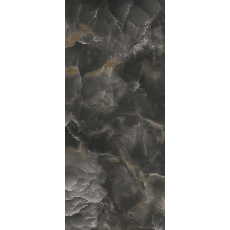 Fondovalle Onyx С000629797 INF3492_OnyxBlackCrystalPolished porcelain tile 120x278 cm, Italy, onyx - photo 1 Fondovalle Onyx С000629797 INF3492_OnyxBlackCrystalPolished porcelain tile 120x278 cm, Italy, onyx - photo 1