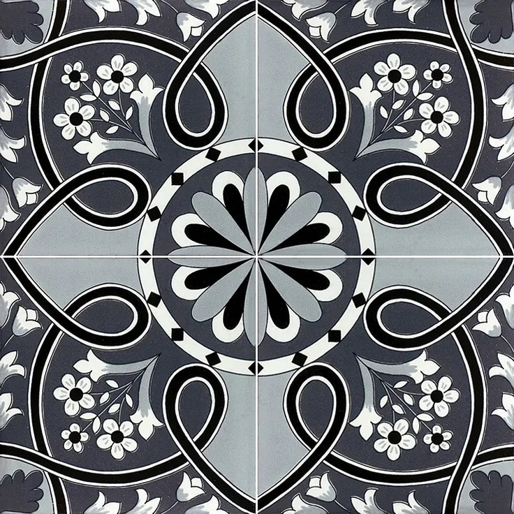 Francesco De Maio Fiori Scuri С000285078 Nocelle Grigio_20*20 Floor tile 20x20 cm, Italy - photo 1 Francesco De Maio Fiori Scuri С000285078 Nocelle Grigio_20*20 Floor tile 20x20 cm, Italy - photo 1