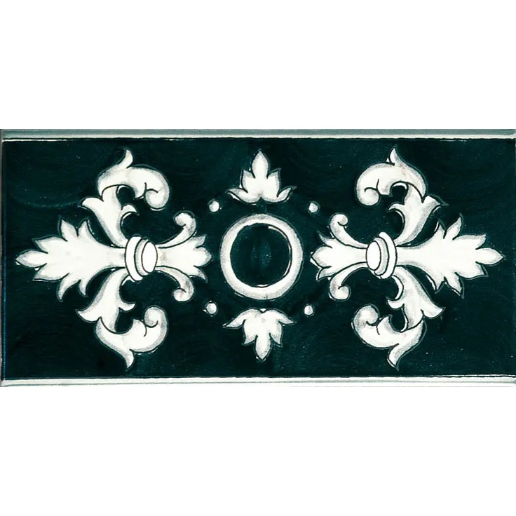 Francesco De Maio Fiori Scuri С000285047 Crapolla Nero Listello_10*20 Border 10x20 cm, Italy - photo 1