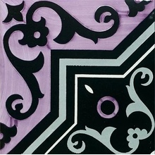 Francesco De Maio Fiori Scuri С000280148 Iaconti Nero Prugna Grigio_20*20 Azulejo para suelo 20x20 cm, Italia - foto 1 - foto 1