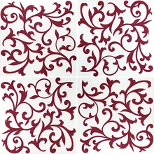 Francesco De Maio Fiori Scuri С000285045 Caparrina Rosso_20*20 Azulejo para suelo 20x20 cm, Italia - foto 1 - foto 1