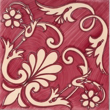 Francesco De Maio Fiori Scuri С000603302 Ieranto Rosso, Avana_20*20 Azulejo para suelo 20x20 cm, Italia - foto 1 - foto 1