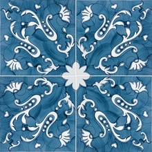 Francesco De Maio Fiori Scuri С000285055 Lobra Turchese_20*20 Azulejo para suelo 20x20 cm, Italia - foto 1 - foto 1