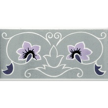 Francesco De Maio Fiori Scuri Piandarca Grigio azulejo de parede 20x20 cm, Itália - foto 1 - foto 1
