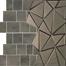 Gardenia Orchidea Concept Stone 54445 Mosaico Mix Mur.Tri.Antracite wandtegel 40x40 cm, Italië, leer  - foto 1 - foto 1