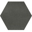 Gigacer Concrete С000598901 PO9ESASMOKE_Concrete Smoke 18x16 small hexagon 6mm Dekor 16x18 cm, Itálie, beton - fotografie 1