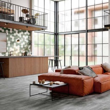 Gigacer Krea 60x60, ongeglazuurd keramisch graniet, Italië, beton - interieurfoto 1 - foto 2