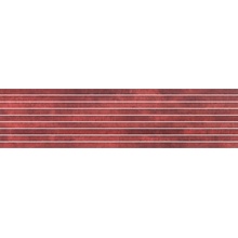 Gigacer Krea С000426220 Krea Stripes mosaic Red 15x120 Mozaika 15x120 cm, Itálie, beton - fotografie 1 - foto 1