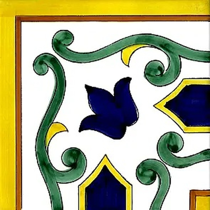 Giovanni De Maio Ceramica Artistica Vietrese С000004726 Flavia Angolo Festoni 10*10 Dekor 10x10 cm, Italien - foto 1 Giovanni De Maio Ceramica Artistica Vietrese С000004726 Flavia Angolo Festoni 10*10 Dekor 10x10 cm, Italien - foto 1