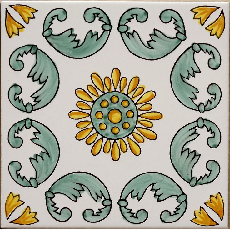Giovanni De Maio Ceramica Artistica Vietrese 0000017536 Levante Decori 20*20 Floor tile 20x20 cm, Italy - photo 1 Giovanni De Maio Ceramica Artistica Vietrese 0000017536 Levante Decori 20*20 Floor tile 20x20 cm, Italy - photo 1