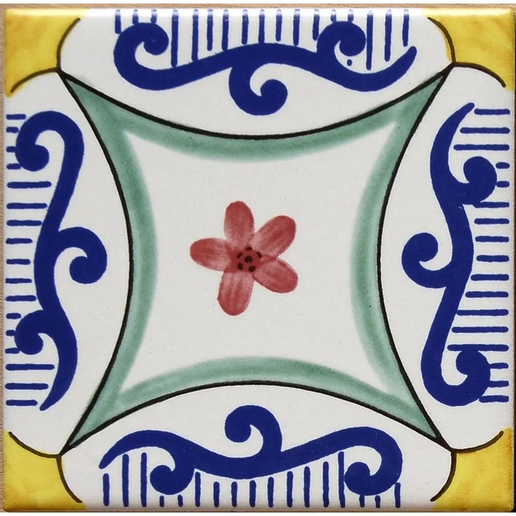 Giovanni De Maio Ceramica Artistica Vietrese 0000017868 Mirabella Decori 10*10 Podlahová dlaždice 10x10 cm, Itálie - fotografie 1 Giovanni De Maio Ceramica Artistica Vietrese 0000017868 Mirabella Decori 10*10 Podlahová dlaždice 10x10 cm, Itálie - fotografie 1