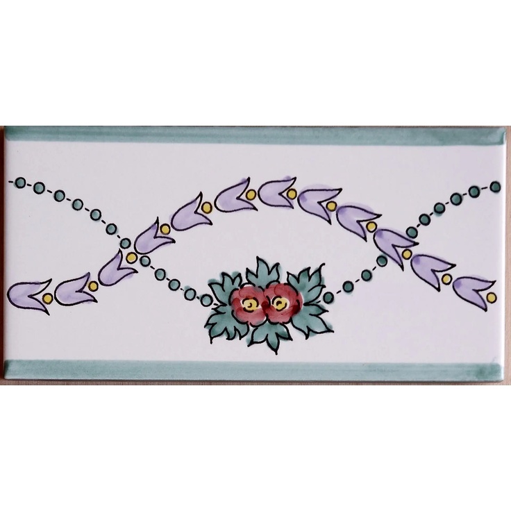 Giovanni De Maio Ceramica Artistica Vietrese С000051554 Siepe Listelli 10*20 Border 10x20 cm, Italy - photo 1
