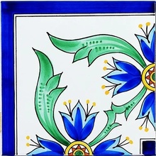Giovanni De Maio Ceramica Artistica Vietrese 0000027406 Alessandra Angolo Festoni 10*10 Sisustus 10x10 cm, Italia - kuva 1 - kuva 1