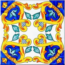 Giovanni De Maio Ceramica Artistica Vietrese 0000017535 Appia Decori 20*20 Lattialaatta 20x20 cm, Italia - kuva 1 - kuva 1