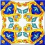 Giovanni De Maio Ceramica Artistica Vietrese 0000017535 Appia Decori 20*20 Floor tile 20x20 cm, Italy - photo 1