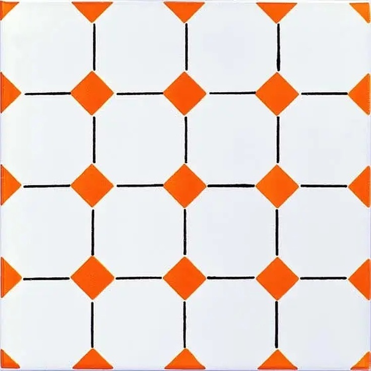 Giovanni De Maio Ceramica Artistica Vietrese 0000024090 San Rocco S/F Arancio Decori 20*20 Floor tile 20x20 cm, Italy - photo 1 Giovanni De Maio Ceramica Artistica Vietrese 0000024090 San Rocco S/F Arancio Decori 20*20 Floor tile 20x20 cm, Italy - photo 1