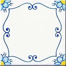 Giovanni De Maio Ceramica Artistica Vietrese С000016868 Ludovica Azzurro Decori 10*10 Lattialaatta 10x10 cm, Italia - kuva 1 - kuva 1