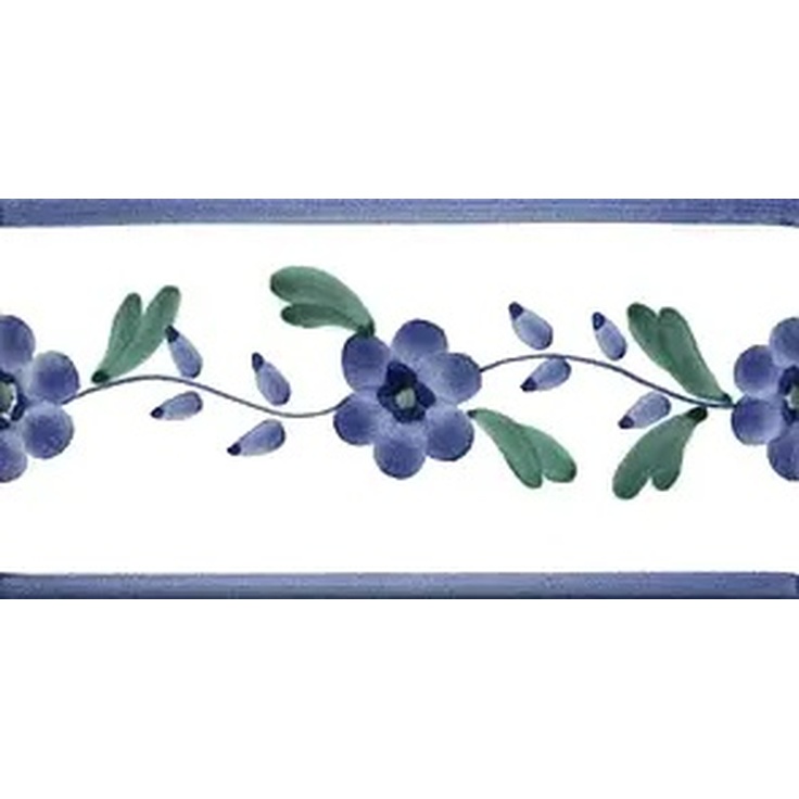 Giovanni De Maio Ceramica Artistica Vietrese С000018098 Garofani Azzurro Listelli 10*20 Border 10x20 cm, Italy - photo 1 Giovanni De Maio Ceramica Artistica Vietrese С000018098 Garofani Azzurro Listelli 10*20 Border 10x20 cm, Italy - photo 1