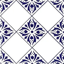 Giovanni De Maio Ceramica Artistica Vietrese 0000012847 Antonella Blu Decori 20*20 Lattialaatta 20x20 cm, Italia - kuva 1 - kuva 1