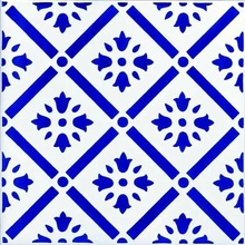 Giovanni De Maio Ceramica Artistica Vietrese С000034736 Praia Blu Decori 20*20 Lattialaatta 20x20 cm, Italia - kuva 1 - kuva 1