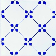 Giovanni De Maio Ceramica Artistica Vietrese С000018009 Palmettina Blu Decori 10*10 Lattialaatta 10x10 cm, Italia - kuva 1 - kuva 1