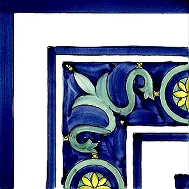Giovanni De Maio Ceramica Artistica Vietrese С000051546 Annachiara Blu Angolo Festoni 20*20 Decor 20x20 cm, Italy - photo 1 Giovanni De Maio Ceramica Artistica Vietrese С000051546 Annachiara Blu Angolo Festoni 20*20 Decor 20x20 cm, Italy - photo 1