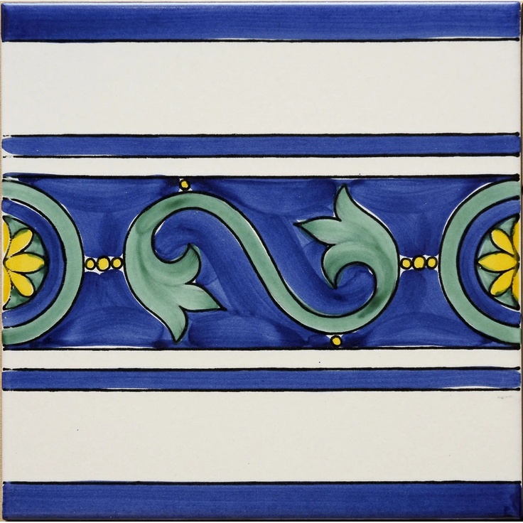 Giovanni De Maio Ceramica Artistica Vietrese С000051545 Annachiara Blu Festoni 20*20 Decor 20x20 cm, Italy - photo 1 Giovanni De Maio Ceramica Artistica Vietrese С000051545 Annachiara Blu Festoni 20*20 Decor 20x20 cm, Italy - photo 1